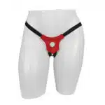 Cinta Peniana Strap On Universal Vinil Vermelho Para Pênis Realísticos - Imagem 3