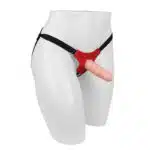 Cinta Peniana Strap On Universal Vinil Vermelho Para Pênis Realísticos - Imagem 2