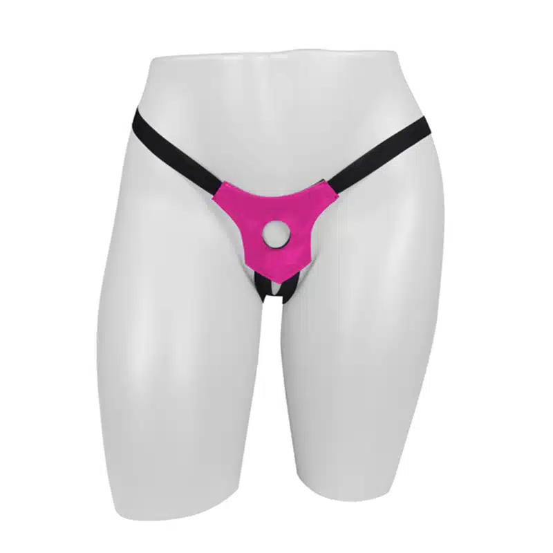 Cinta Strap On Universal Em Vinil Rosa Para Pênis Com Ou Sem Vibro  Imagem 3