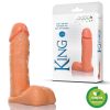 King 6 - Pênis Realístico com Escroto 16x4cm - Adão e Eva