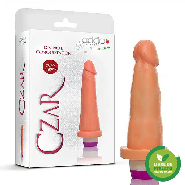 Pênis Realístico com Vibrador Multivelocidade Czar 6 com 14cm