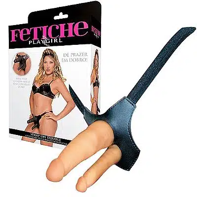 Cinta Peniana para pênis realístico Duplo - Strap On