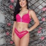 Conjunto lingerie madona em microfibra todo trabalhado em renda
