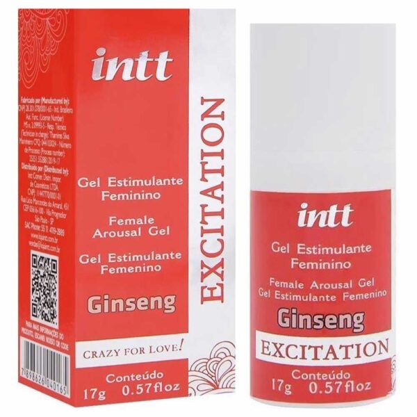 Excitation - Gel excitante feminino que esquenta, contrai e pulsa 17 g - Intt