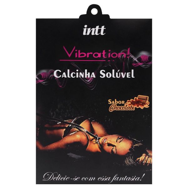 Calcinha comestível intt vibration Chocolate - A única que vibra na boca