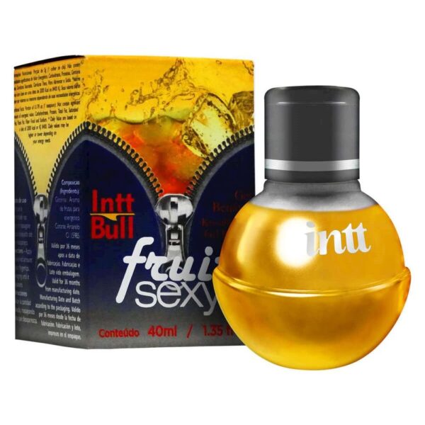 Intt bull fruit sexy - Gel comestível que esquenta com sabor de energético