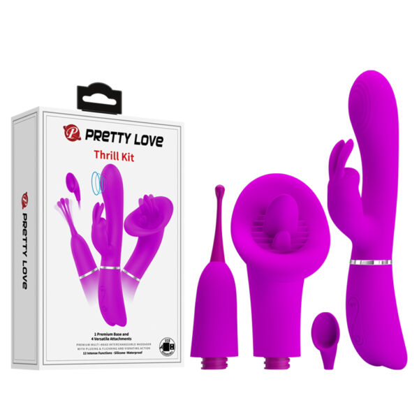 Vibrador de Ponto G e Clitóris Thrill Kit - Pretty Love