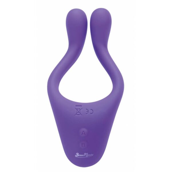 Vibrador Doppio 2.0 Purple Aveludado a Prova D'água com 10 Modos de Vibração - Image 4