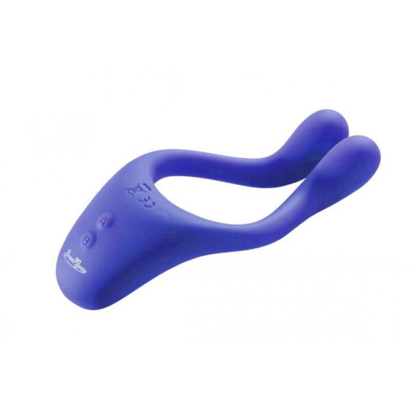 Vibrador Doppio 2.0 Blue Aveludado a Prova D'água com 10 Modos de Vibração - Image 2