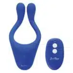 Vibrador Doppio 2.0 Blue Aveludado a Prova D'água com 10 Modos de Vibração - Imagem 5