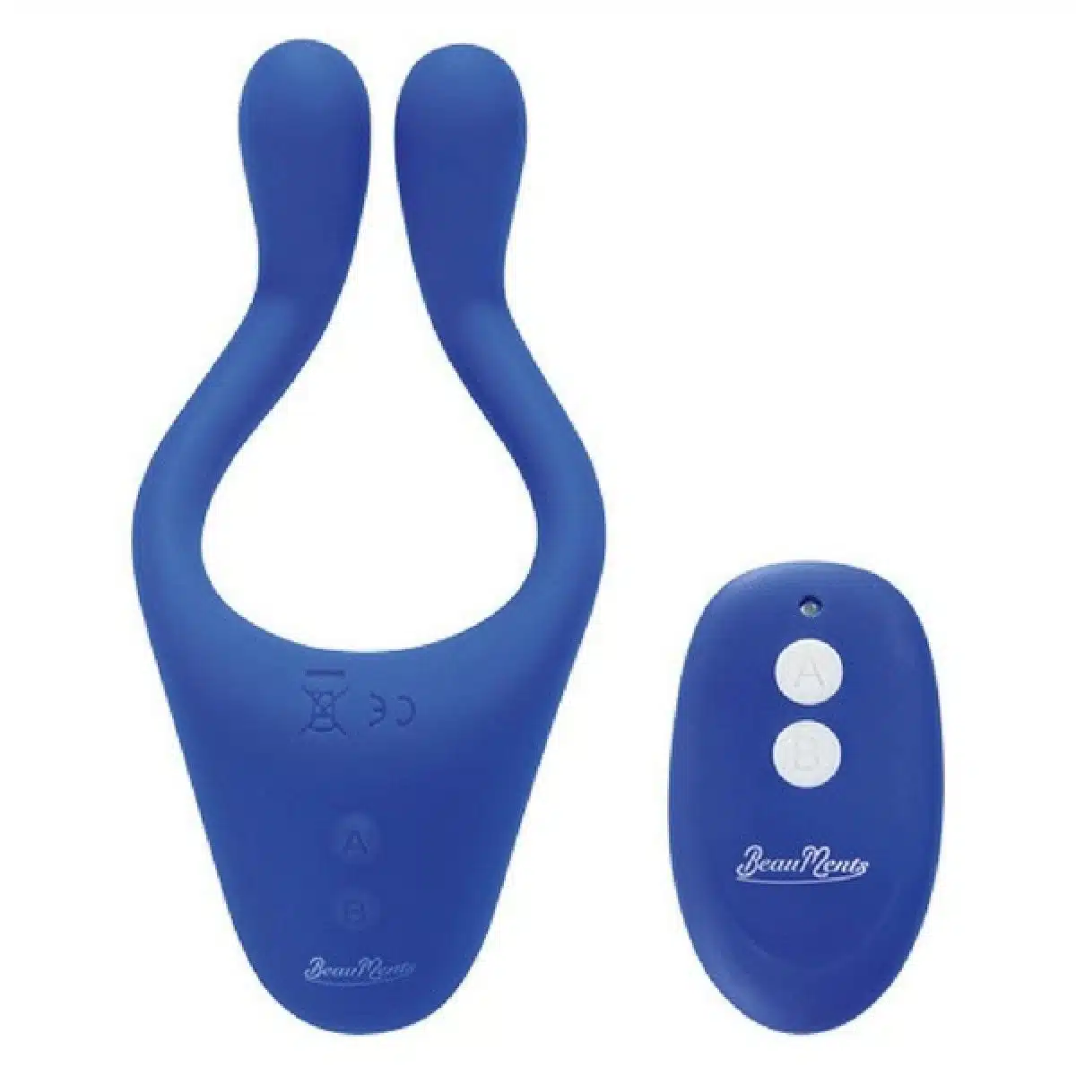 Vibrador Doppio 2.0 Blue Aveludado a Prova D'água com 10 Modos de Vibração  Imagem 5