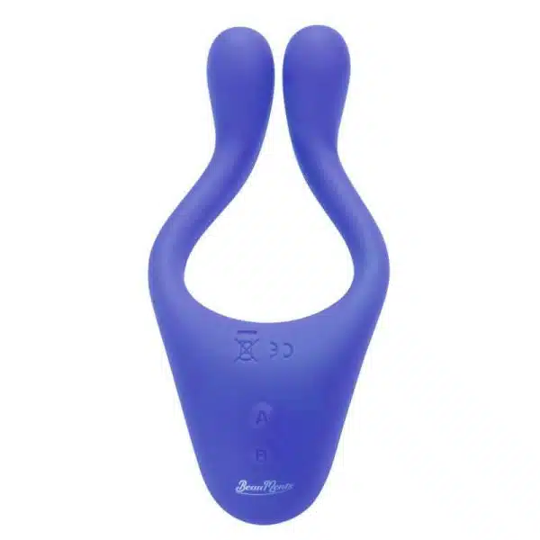 Vibrador Doppio 2.0 Blue Aveludado a Prova D'água com 10 Modos de Vibração - Imagem 4