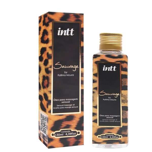 Intt Sauvage - Óleo corporal com fragrância de lavanda e refrescância cítrica - 130 ml