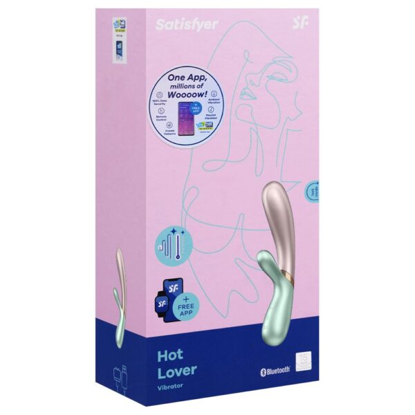 Estimulador Clitoriano e Ponto G Com 2 Motores e Aplicativo - Satisfyer Hot Lover - Verde - Image 8