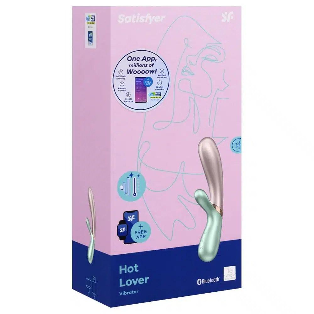 Estimulador Clitoriano e Ponto G Com 2 Motores e Aplicativo  Satisfyer Hot Lover  Verde  Imagem 8
