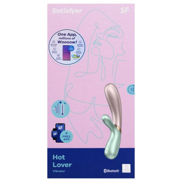 Estimulador Clitoriano e Ponto G Com 2 Motores e Aplicativo - Satisfyer Hot Lover - Verde - Image 7