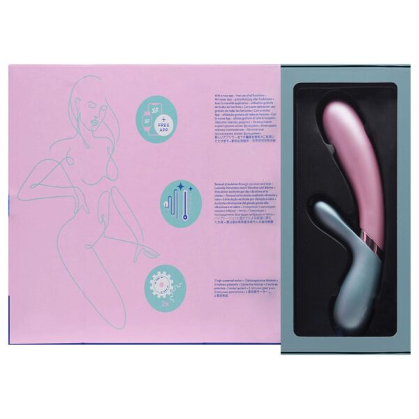 Estimulador Clitoriano e Ponto G Com 2 Motores e Aplicativo - Satisfyer Hot Lover - Verde - Image 6