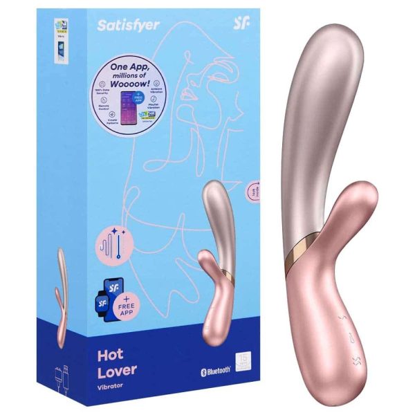 Estimulador Clitoriano e Ponto G Com 2 Motores e Aplicativo - Satisfyer Hot Lover - Rosa