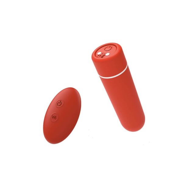 Intt control me bullet com controle remoto sem fio recarregável - Vermelho - Image 2