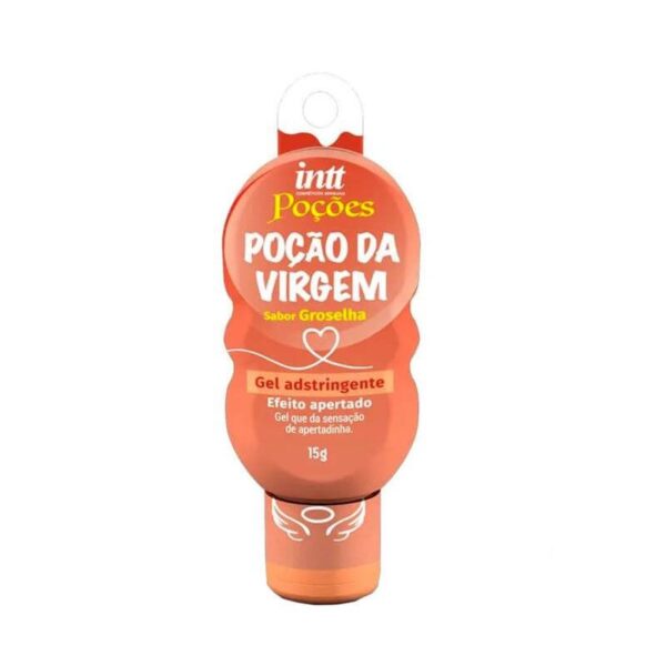 Intt poções - Gel adstringente feminino poção da virgem no sabor de groselha - 15g