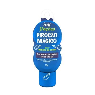 Pirocão mágico - Gel excitante masculino com função de sensação de inchaço e sabor de bolinho de chuva 15g - intt poções