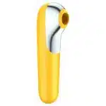 Satisfyer Dual love - Estimulador clitoriano e vibrador em silicone com 11 modos de sucção e vibração | cor: amarelo - Imagem 3