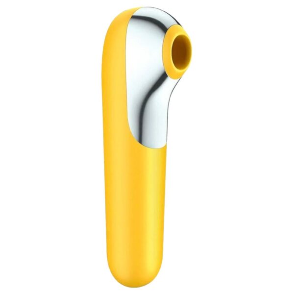 Satisfyer Dual love - Estimulador clitoriano e vibrador em silicone com 11 modos de sucção e vibração | cor: amarelo - Image 3