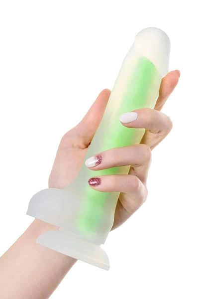 Alternative view of Pênis importado com ventosa Neon Beyond Brilha no Escuro 20x3,5cm