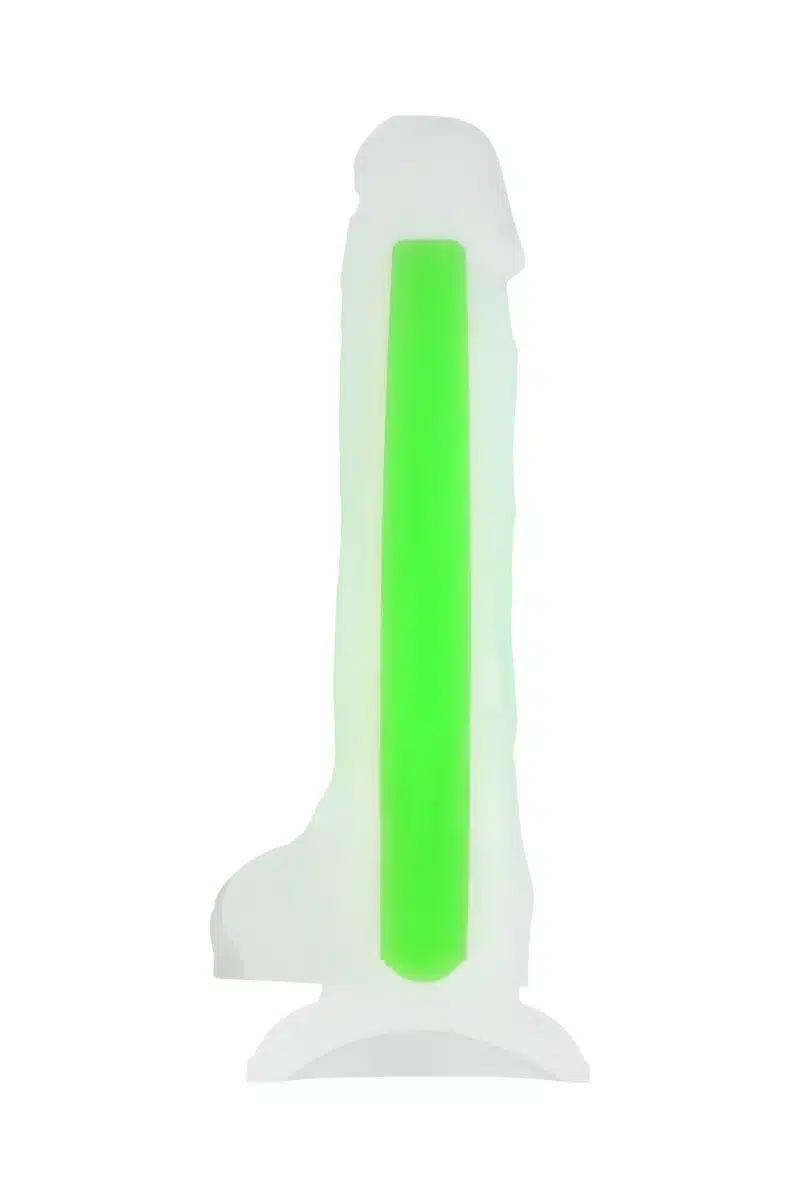 Pênis importado com ventosa Neon Beyond Brilha no Escuro 20x3,5cm  Imagem 4
