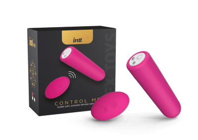 Intt control me bullet com controle remoto sem fio recarregável - Rosa