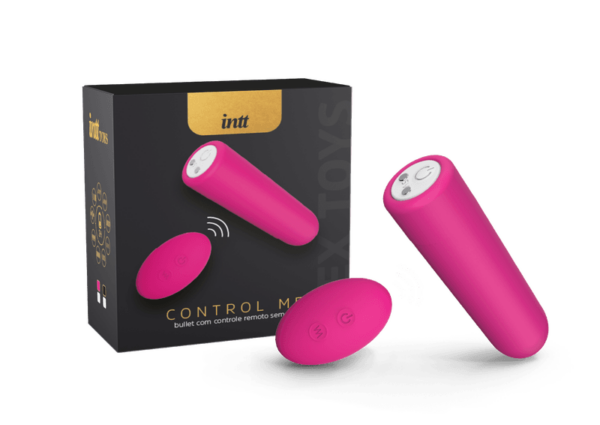 Intt control me bullet com controle remoto sem fio recarregável - Rosa