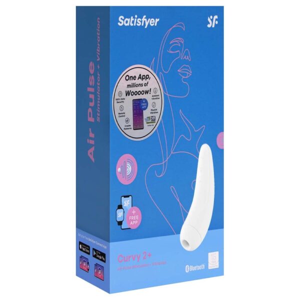 Satisfyer curvy 2+: Vibrador recarregável com sucção e aplicativo - Image 7