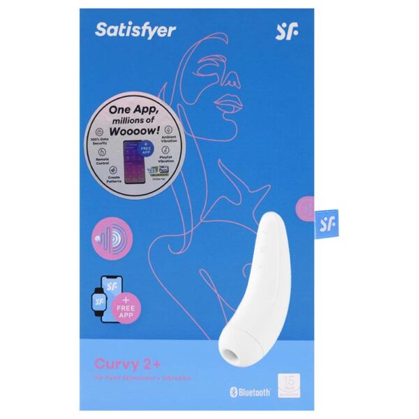 Satisfyer curvy 2+: Vibrador recarregável com sucção e aplicativo - Image 8