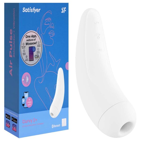 Satisfyer curvy 2+: Vibrador recarregável com sucção e aplicativo