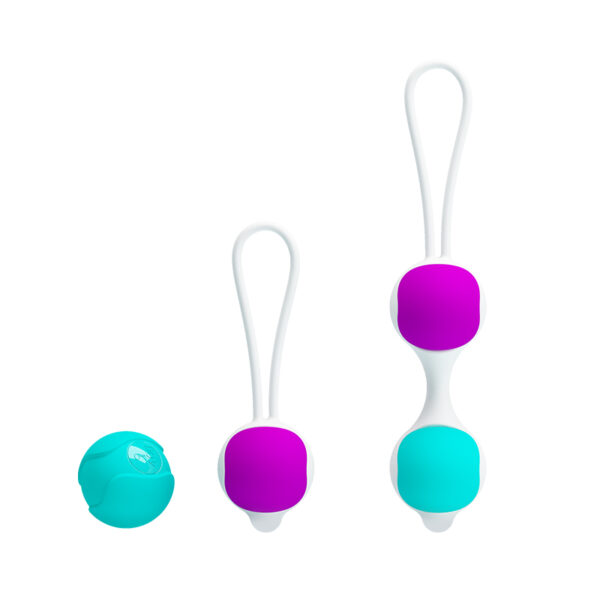 Bolas com peso para pompoar em silicone - Pretty love kegel ball - Image 3