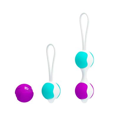 Alternative view of Bolas com peso para pompoar em silicone - Pretty love kegel ball