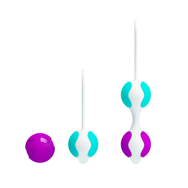 Bolas com peso para pompoar em silicone - Pretty love kegel ball - Image 5