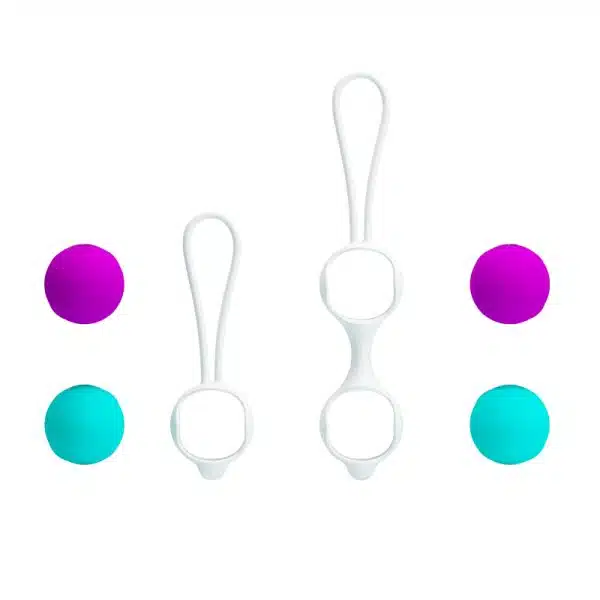 Bolas com peso para pompoar em silicone - Pretty love kegel ball - Imagem 6