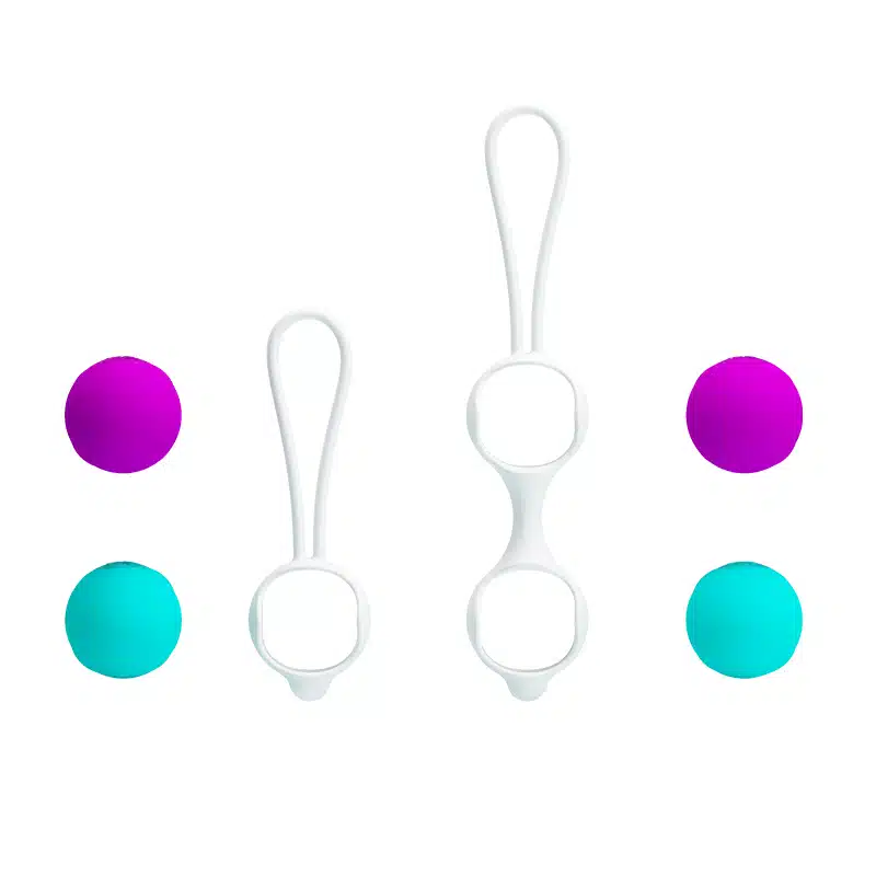 Bolas com peso para pompoar em silicone - Pretty love kegel ball - Imagem 6
