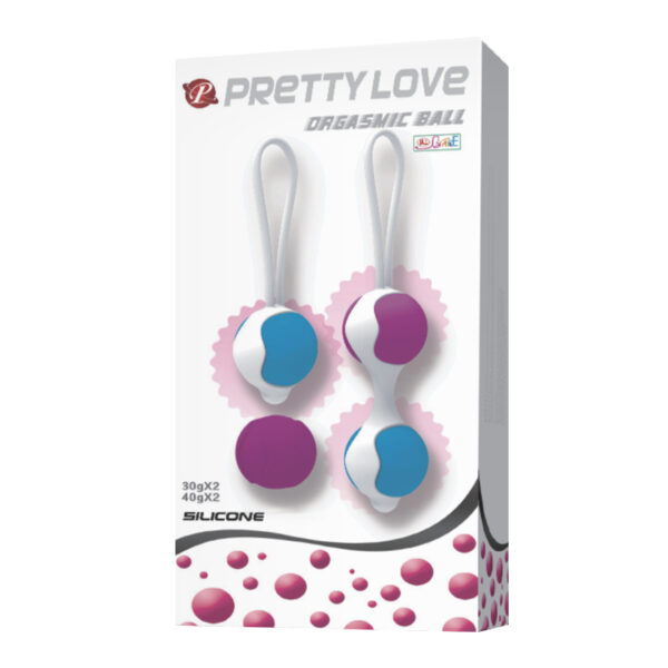 Bolas com peso para pompoar em silicone - Pretty love kegel ball - Image 8