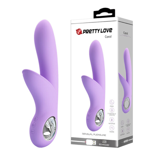 Vibrador pretty love carol flexível estimulador de ponto g e clítoris