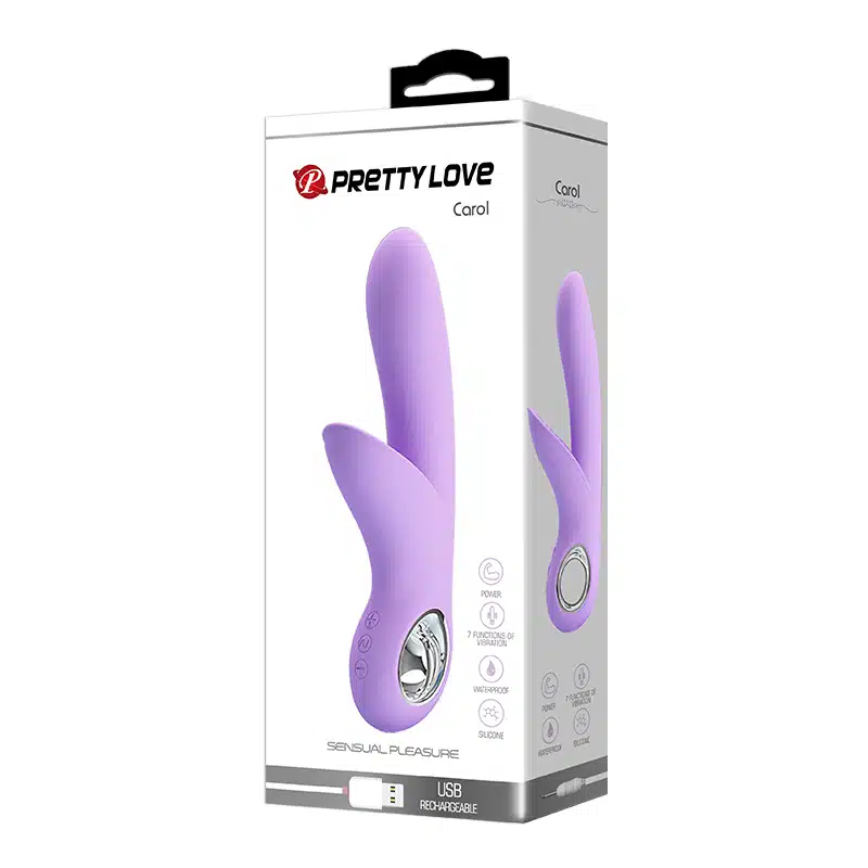 Vibrador pretty love carol flexível estimulador de ponto g e clítoris  Imagem 5