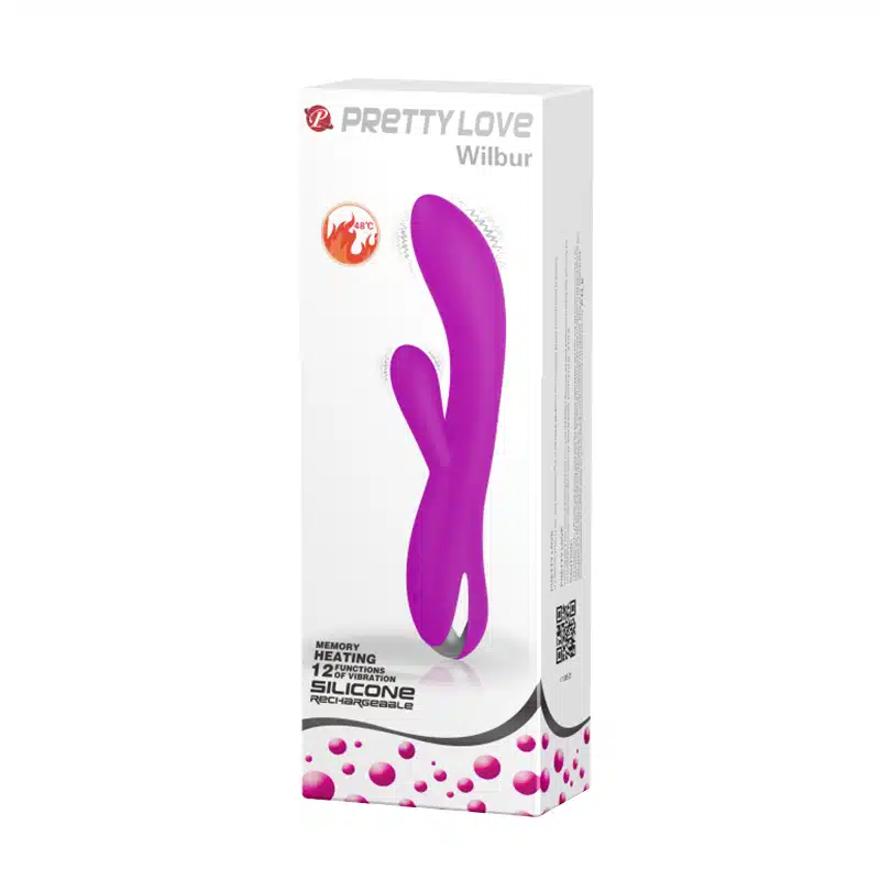 Vibrador estimulador de ponto g e clítoris recarregável Pretty love wilbur  Imagem 7