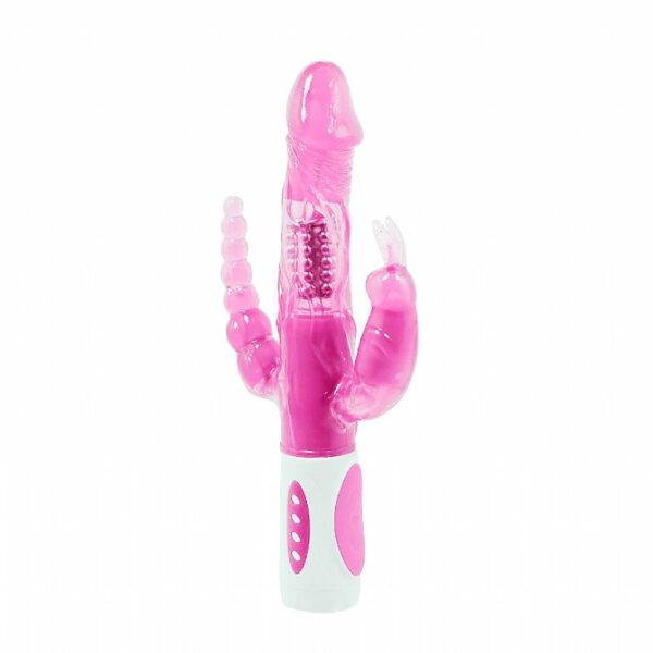 Vibrador Rotativo Triplo Prazer – Pretty Love - Image 2