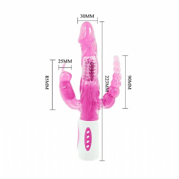 Vibrador Rotativo Triplo Prazer – Pretty Love - Image 7