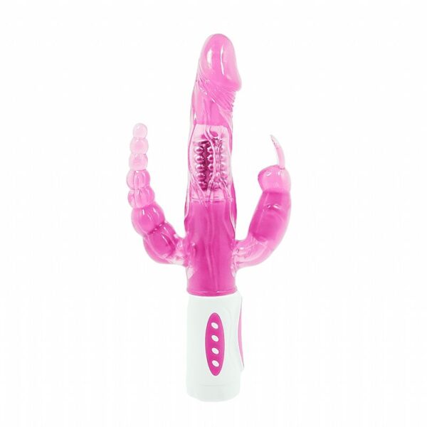 Vibrador Rotativo Triplo Prazer – Pretty Love