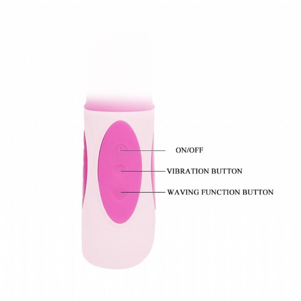 Vibrador Rotativo Triplo Prazer – Pretty Love - Image 5