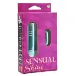 Sensual Shine Vibrador bullet em formato de Cápsula com 10 vibrações Azul - Nanma - Imagem 3