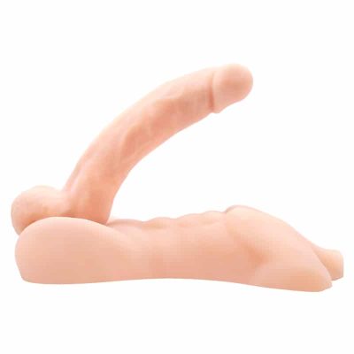 Masturbador com pênis vertebrado e escroto em cyberskin - Bigger man 8 15185670559 bw 008107gk 2