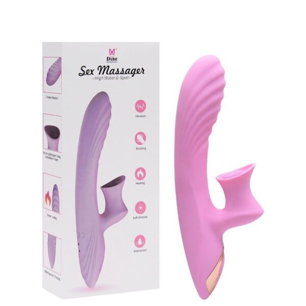 Dibe sex massager - Vibrador estimulador de ponto g e clítoris recarregável com 7 modos de vibração